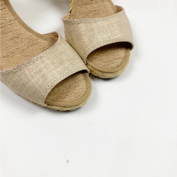Lucky Brand Kyndra Bohemian Wedge Sandals in Tan w/metallic accents Size 9M/40 - Picture 15 of 16